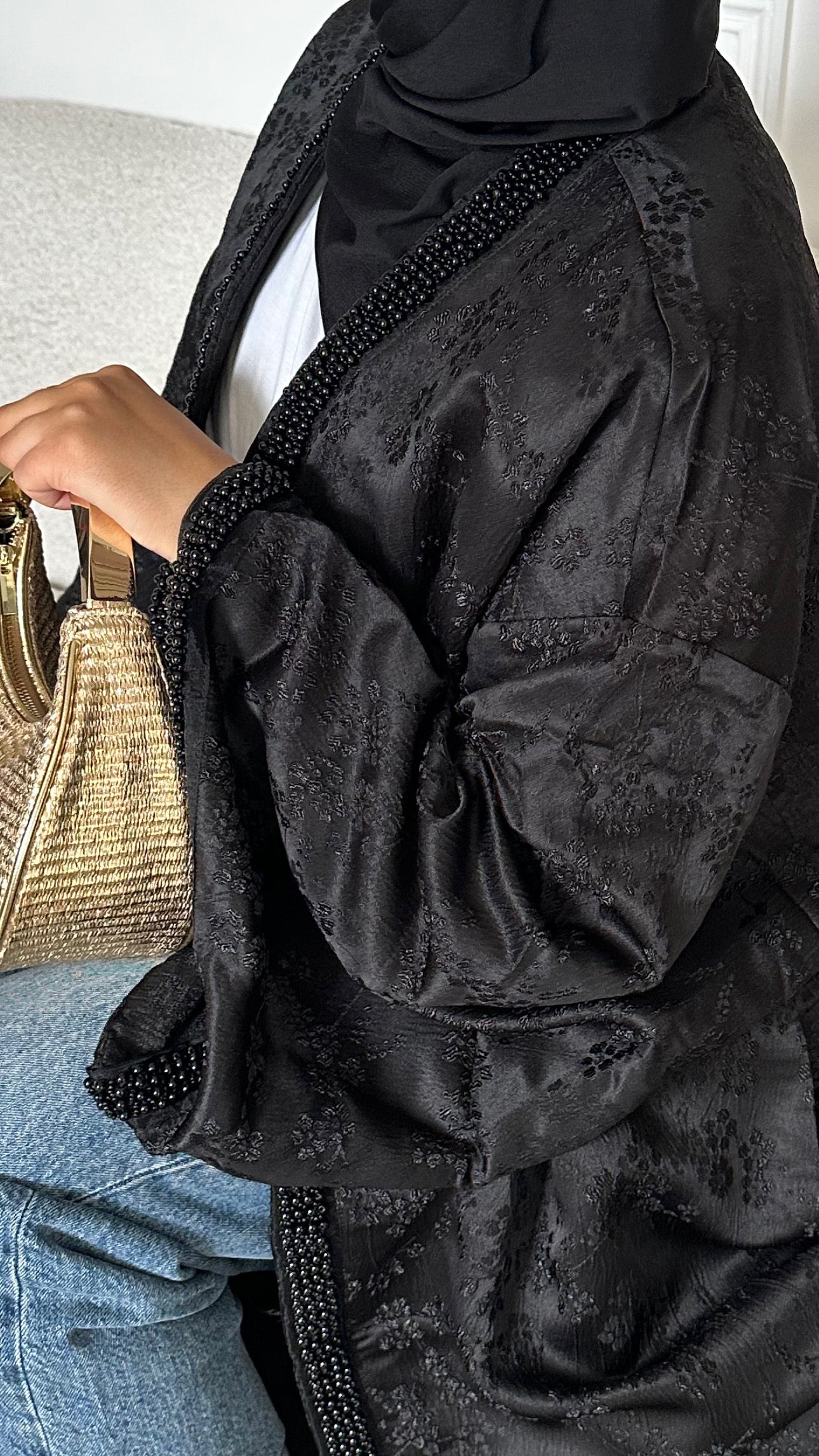 Kimono Black Pearl Brocade