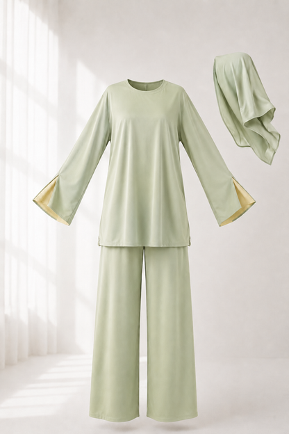 Burkini (3 pièces) Matcha Lemon